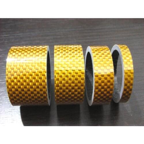 NEW Bike Bicycle Carbon Stem Golden Spacer 1-1/8" 20 15 10 5mm headset spacers