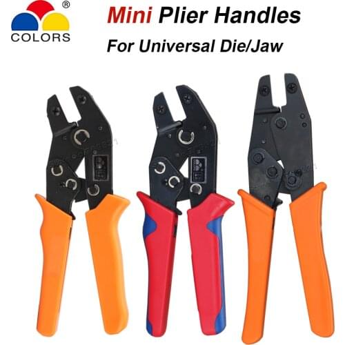 8“ 190mm Crimping Pliers Bare Insulated Plug Tabs Terminals 28B 48B Jaws Dies Universal Crimping Hand Tools Common Plier Handles