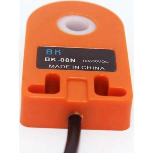 Orange 8mm Hole DC 6-36V 3 Wire NPN Normally Open HX-DGS-08N Inductive Ring Proximity Sensor Switch For Metal Screw Spring