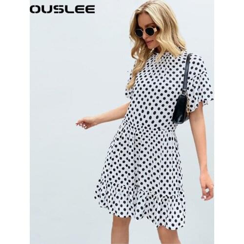 Платья с коротким рукавом OUSLEE China At AliExpress