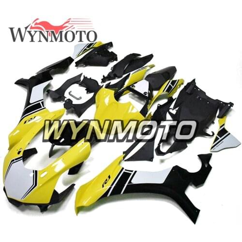 Complete Fairings Kit For 2015 2016 Yamaha YZF1000 R1 Year 15 16 Injection ABS Plastics Bodywork Frames Yellow White Cowlings