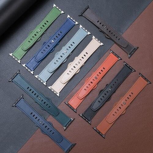 For Apple strap special top leather strap 44mm 40mm / 42mm 38mm Series 7 se 6 5 4 3 2 1 Iwatch leather strap Apple strap