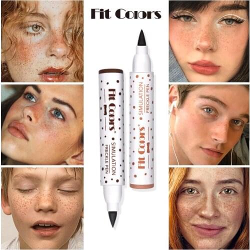 Natural Lifelike Freckle Pen Soft Brown Freckle Pen Lasting Waterproof Dot Spot Pen Create Effortless Sunkissed Makeup