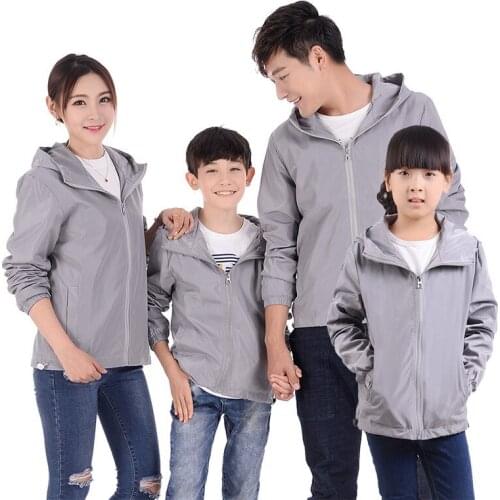 Family Matching Clothes Men Running Jackets Women Kid Waterproof Sun Protection Fishing Clothes Quick Dry Cycling Windbreaker