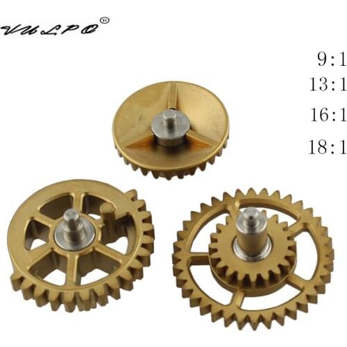 VULPO Titanium Alloy Helical Reinforcement Low Noise 13：1 18：1 Gear Set For Airsoft Ver.2/3 AEG Gearbox Hunting Accessories