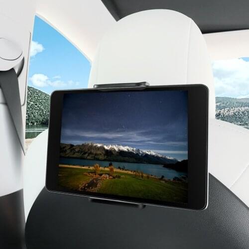 For Tesla Model 3 Model Y 2021 2020 2019 All-round Rotation Car Seat Back Mobile Phone Holder Tablet Mount Bracket for 13cm-18cm