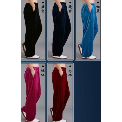 High quality Winter&Autumn warm kung fu taijiquan pants martial arts bloomers wushu tai chi trousers