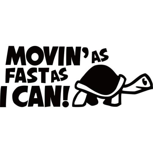 Funny Car Sticker Turtle SLOW Decal For Cars Auto Bumper Window Door Body JAYJOE Dropshipping Vinyl Car Stickers