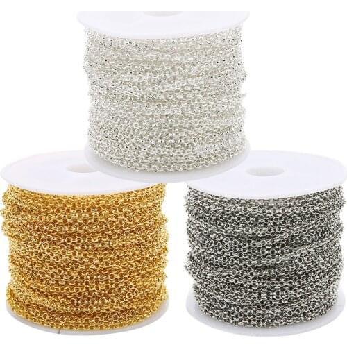 1 Roll 10 Yards Iron DIY Jewelry Making Chain Accessories Accessories