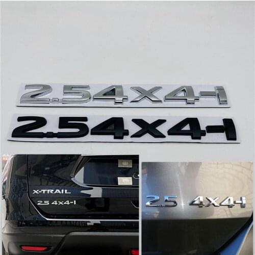 2.5 4X4-i Car Sticker Badge Tailgate Decal Metal Emblem For Nissan X-trail Tiida Altima Qashqai Leaf Juke Note T32 T31 Murano