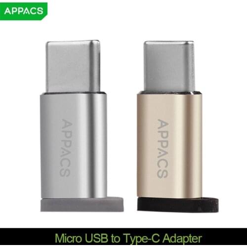 APPACSUSB Adapter Type C to Micro USB Adapter OTG Type-C Converter for Macbook One Plus 5 USB Type-C Adapter for LG G5 Xiaomi 6