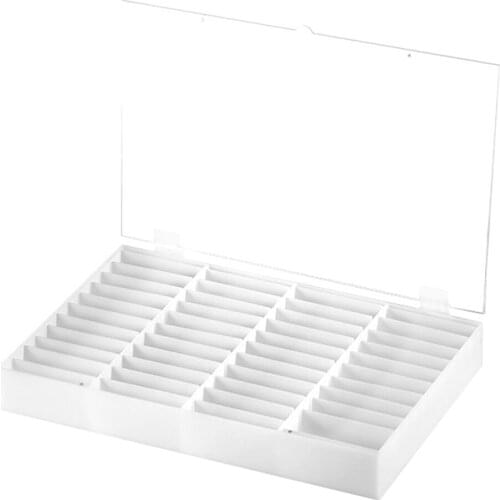 Anti-dust False Nails Board Manicure Box Case Holder Organizer W/ Clear Lid