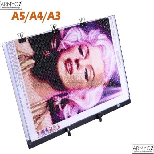 ARMYQZ Diamond Painting Accessories a3 Led Light Pad Board for Diamond Art Painting Tools A3/A4/A5 Led Lamp USB Powered