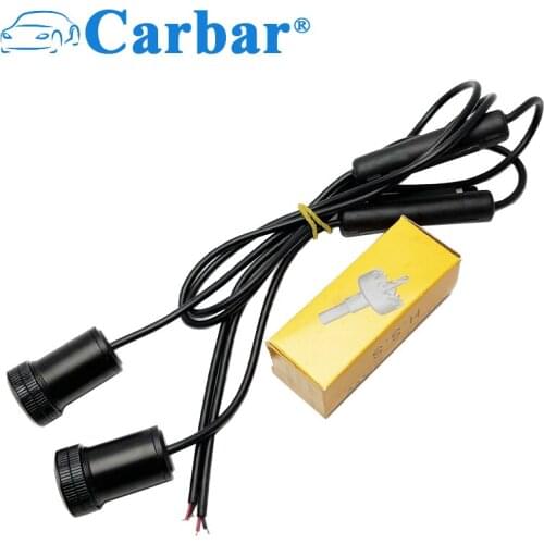 Carbar 2pcs Car Door Welcome Projector Shadow Logo Light For Hyundai Peugeot Suzuki Lincoln Mustang Car Door Lights High Quality