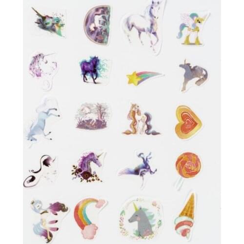 Unicorn Character Story Decorative Stickers Adhesive Stickers DIY Decoration Diary Stationery Stickers Children Gift