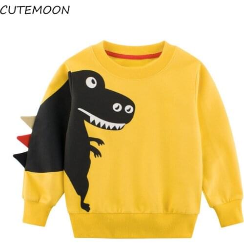 Kids Boys Sweaters 0-Neck Long Sleeve Children Knitwear Autumn Outerwear Toddler Knitted Clothing Children Dinosaur Sweater