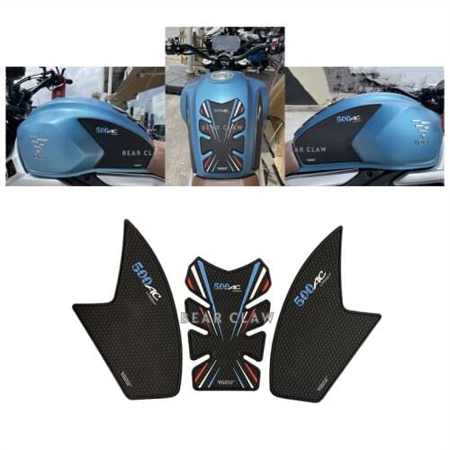For Loncin Voge Longxin wuji 500AC 500ac Motorcycle Tank Pad Protector Sticker Decal Gas Knee Grip Tank Traction Pad Side
