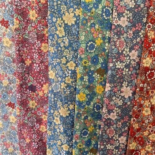 150cm width kimono fabric flower Sliver gold foil print cotton Fabric Cloth dress skirts Garments Crafts Accessories BH10-7