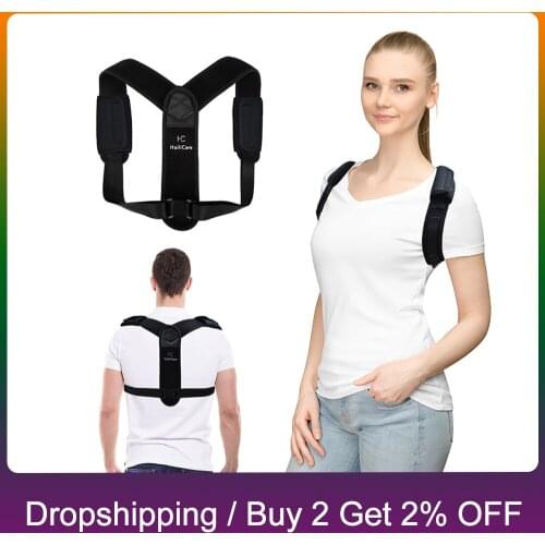 Back Posture Corrector Adjustable Upper Back Shoulder Support Brace Clavicle Spine Posture Correction Belt for Men Women