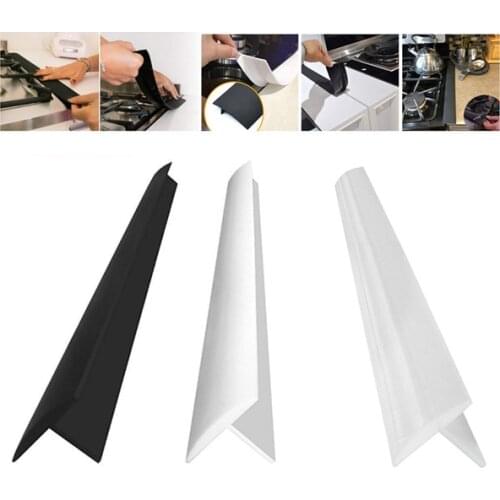 Kitchen Silicone Stove Counter Gap Cover Heat Resistant Wide & Long Gap Filler Seals Spills Between Counter