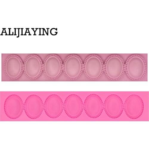 M1255 1pcs 3D Diamonds Gem Chocolate Tray Mold Silicone Fodant Moulds Cake Border tools Clay Candy Moulds