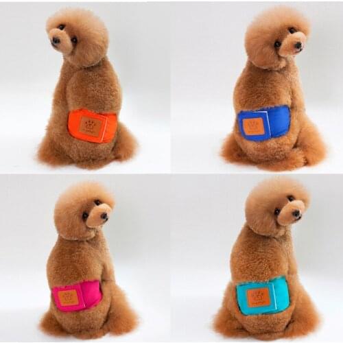Cute Durable Pet Sanitary Nappy Wrap Safety Dog Physical Pant Soft Comfortable Dog Panties Diapers Dogs Belly Band Puppy Short