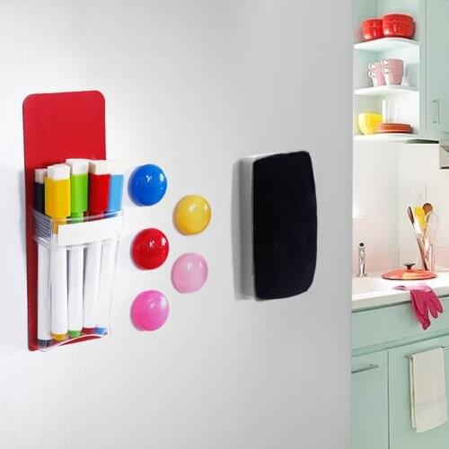 Soft Magnetic Pencil Holder Storage Organizer for Whiteboard Magnetic Marker Holder Pens Pencils Organizers Magnetic Marker Bag