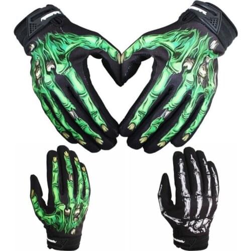 New Halloween Gloves Sports Outdoor Ghost Claw Gloves Long Finger Gloves Bicycle Gloves Riding Gloves Washable Full Finger Glove