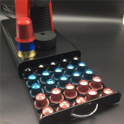 50 Cups Coffee Pods Drawers Capsules Holder Storage Stand Rack Holder Shelves For Nespresso Coffee Organizer