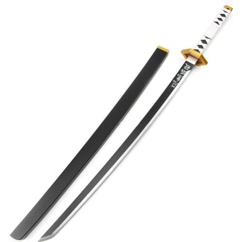 Anime Demon Slayer: Kimetsu No Yaiba Cosplay Props Sabito Wooden Sword Weapons Prop for Comic Party Halloween Christmas Cosplay