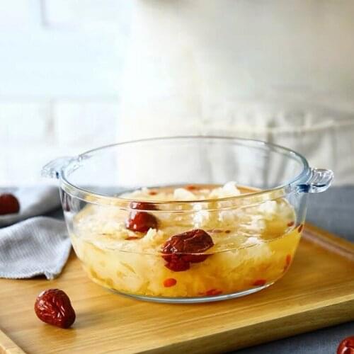 Glass Soup Bowl Large Home Salad Single Student Dormitory Tableware Nordic Transparent Creative Instant Noodle Japanese Style