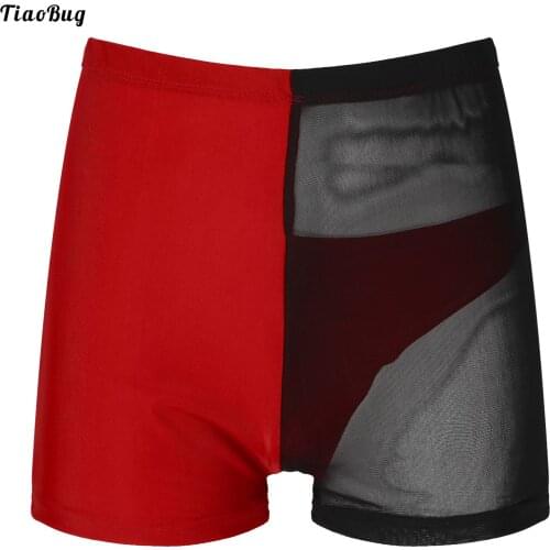 TiaoBug Men Women Color Block Patchwork See-Through Mesh Swimming Shorts Trunks Vacation Beach Pool Bathing Swimwear Beachwear