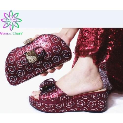 Comfortable High Heel Shoes And Bag Set Italian Design Shoes With Bag Matching Set Decorated With dress