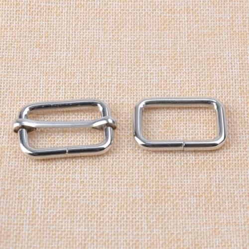 1 inch Nickel Adjustable Sliders & Buckles 25mm inner width Silvver Strap Sliders & Buckle 40pcs/lot