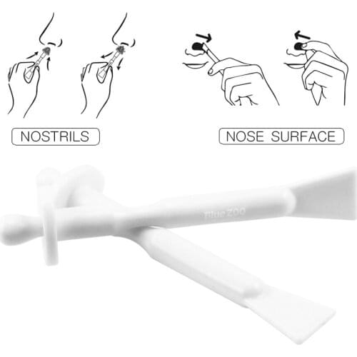 10 Packs Waxing Spatula Sticks Hair Removal Sticks Nasal Cleaning Stick Double Head Nose Wax Sticks Wax Spatulas