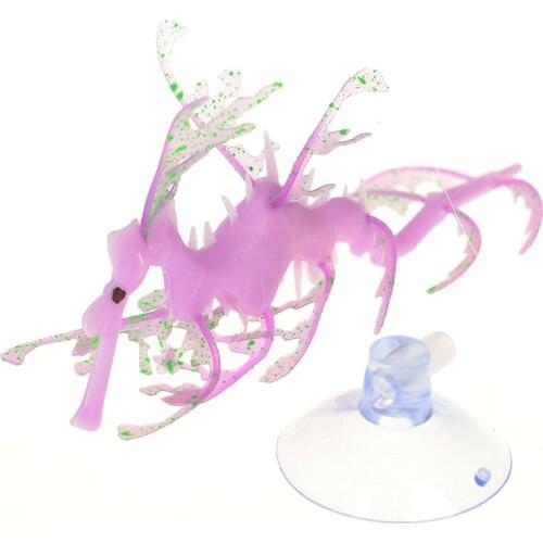 Aquarium Simulation Silicone Coral Artificial Fish Tank Leafy Sea Dragon Ornament Fish Decor Pet Underwater Ornaments