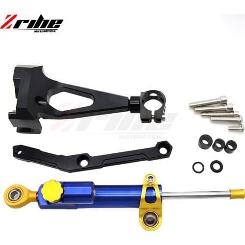 Aluminum Motorcycle Steering Stabilize Damper Bracket Mount Kit For Yamaha MT-09 13-17 MT09 FZ09