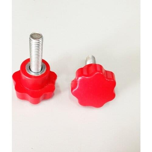 M10x(15 20 25 30 35 40 45 50mm Length) Bakelite star head screw handle plastic adjustable knob plum stainless steel bolts