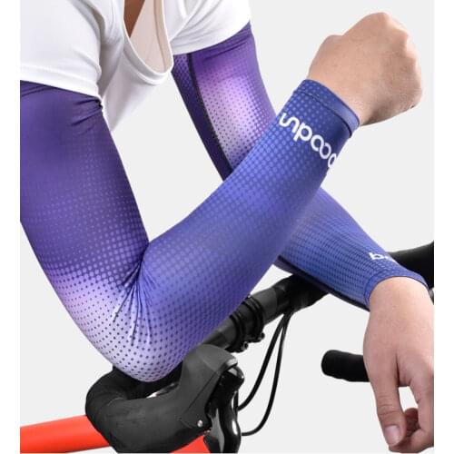 Boodun Summer Ice Silk Running Camping Cycling Arm Warmers Basketball Sunscreen Arm Sleeve Outdoor Sports Sleeves