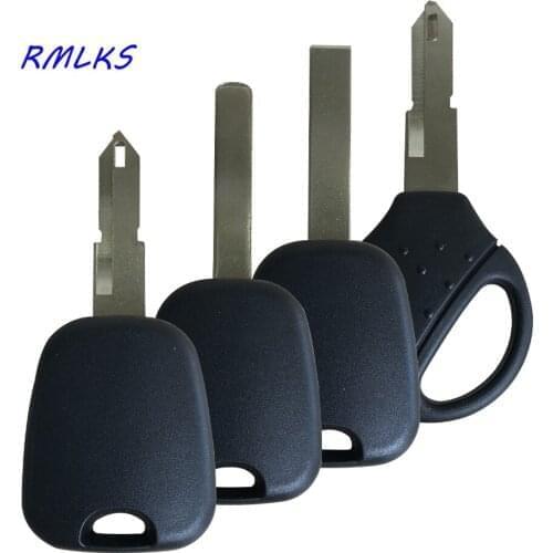 RMLKS Car Key Shell Transponder Key Blank Blade Fit For Peugeot 206 207 307 For Citroen C2 C3 C4 Picasso C5 C6 Berlingo Chip Fob