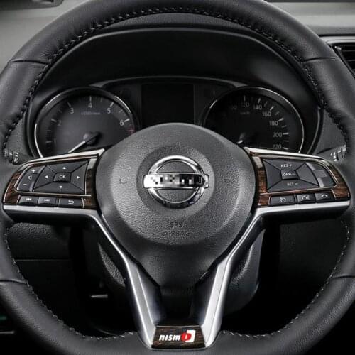 For Nissan QASHQAI j11 Nissan X-Trail T32 Nissan Kicks ABS car steering wheel decoration sequin auto styling accessories