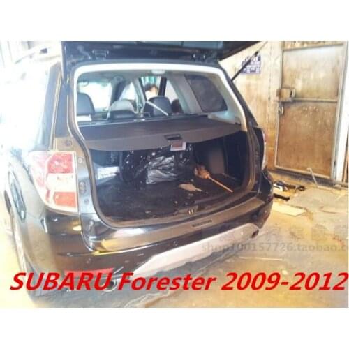 For SUBARU Forester 2009 2010 2011 2012 High Quality Car Rear Trunk Security Shield Cargo Cover (Black, beige)