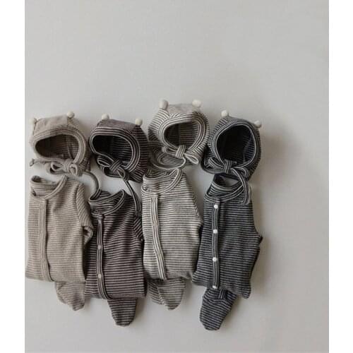 Newborn Baby Clothing Sets Stripe Cotton Playsuit+ Leggings Pants Suit For Baby Autumn Outfits Toddler Clothes Set Long Sleeve