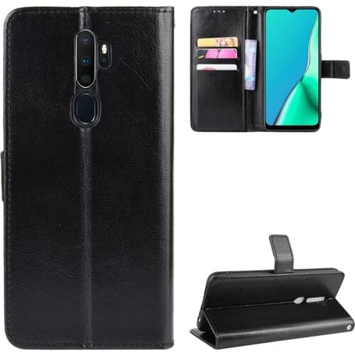 For OPPO A9 2020 Flip Wallet Leather Cover Case For OPPO A5 2020 A11X Reno 2 Z 10XZOOMA 5S A3S F3 With Stand And Card Holder