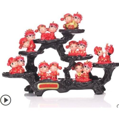 Creative send girlfriends practical dolls wedding living rooms home decoration gifts ornaments home car sitting room Crafts Arts