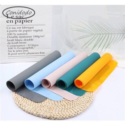 5 Colors Large Silicone Sheet for Crafts Jewelry Casting Moulds Kitchen Baking DIY Candle Silicon Multipurpose Placemat