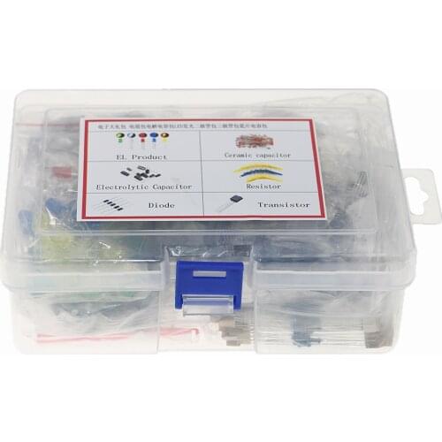Metal film Resistor Assortment kit led Diodes Electrolytic Capacitor Ceramic set Transistor Pack DIY Electronic Components Kits