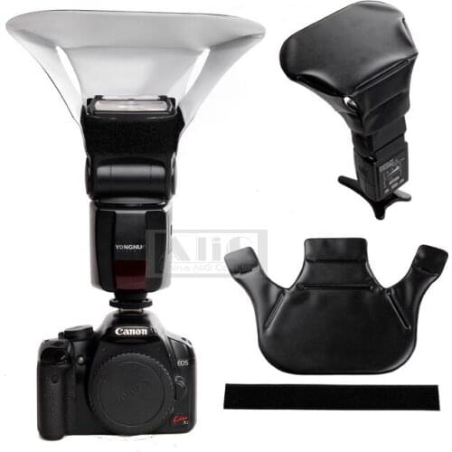 Nylon Camera Flash Light Diffusion Soft Box Foldable Reflective for Canon 430EX 580EX II SB-600 SB800 SB900 YN565 Speedlite