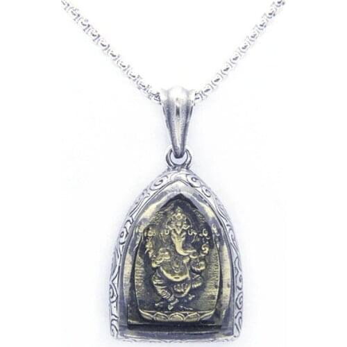 Rany&Roy Newest Popular Ganesh Pendant 316L Stainless Steel Jewelry Biker Ganesh Pendant