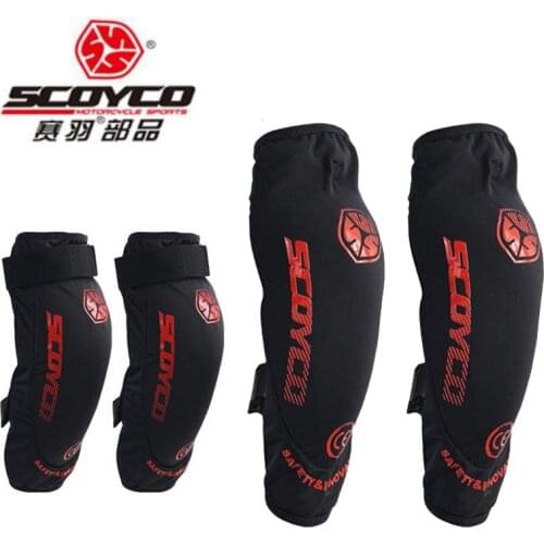 2018 New SCOYCO riding motorcycle protector Elbow kneepads Motorbike Locomotive protection kneecap CE authentication protect